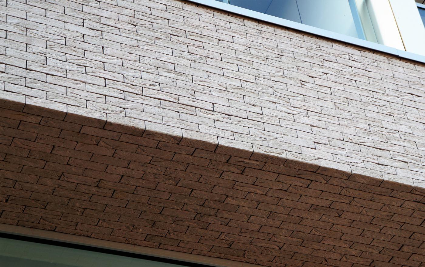 Façade en briquettes