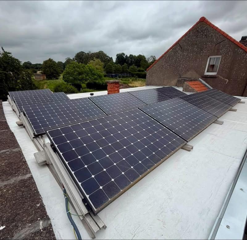 Photovoltaïque sur toiture plate